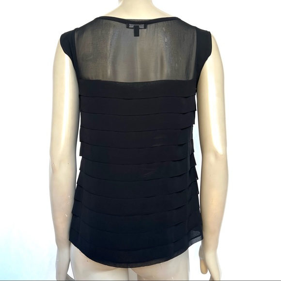 THE LIMITED Black Silk Chiffon Blouse - Picture 8 of 13